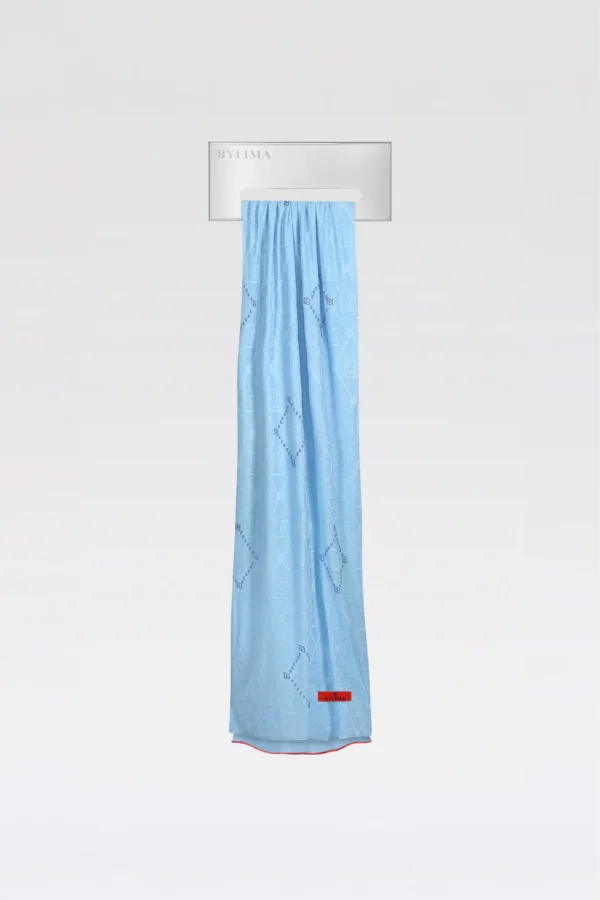 Enchanté handwork scarf 'Baby blue'