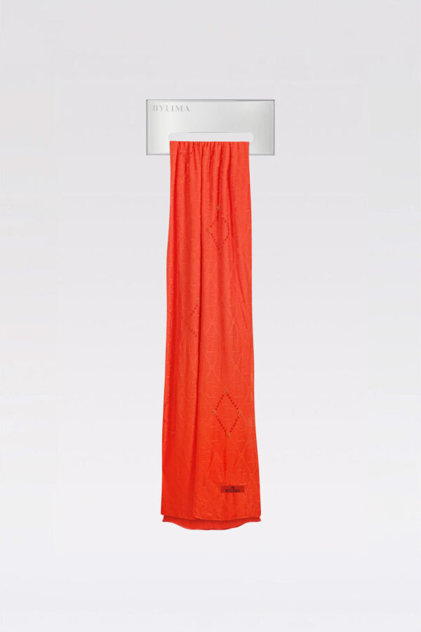 Enchanté handwork scarf 'Orange red'