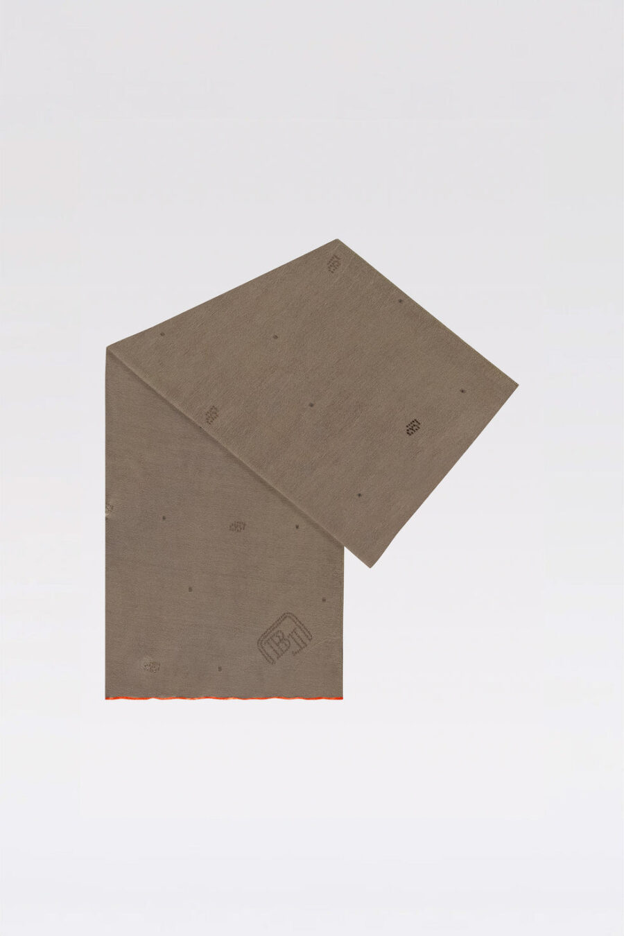 Initials scarf 'Light brown' - Image 2