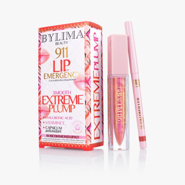 911 PLUMP 'ROSE DIAMOND' LIP KIT