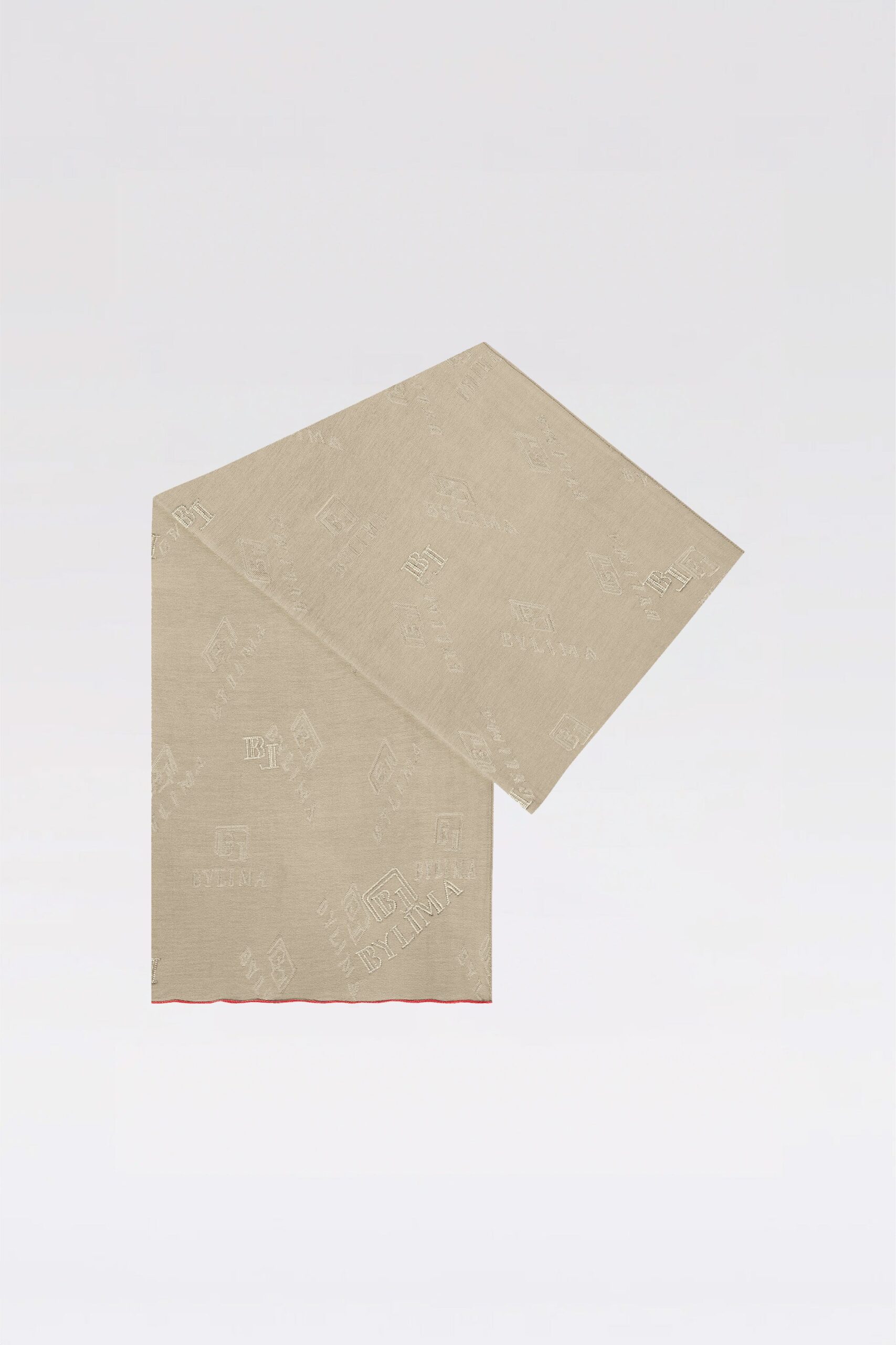 BYLIMA’S STAMP SCARF 'Biscuit' - Image 5