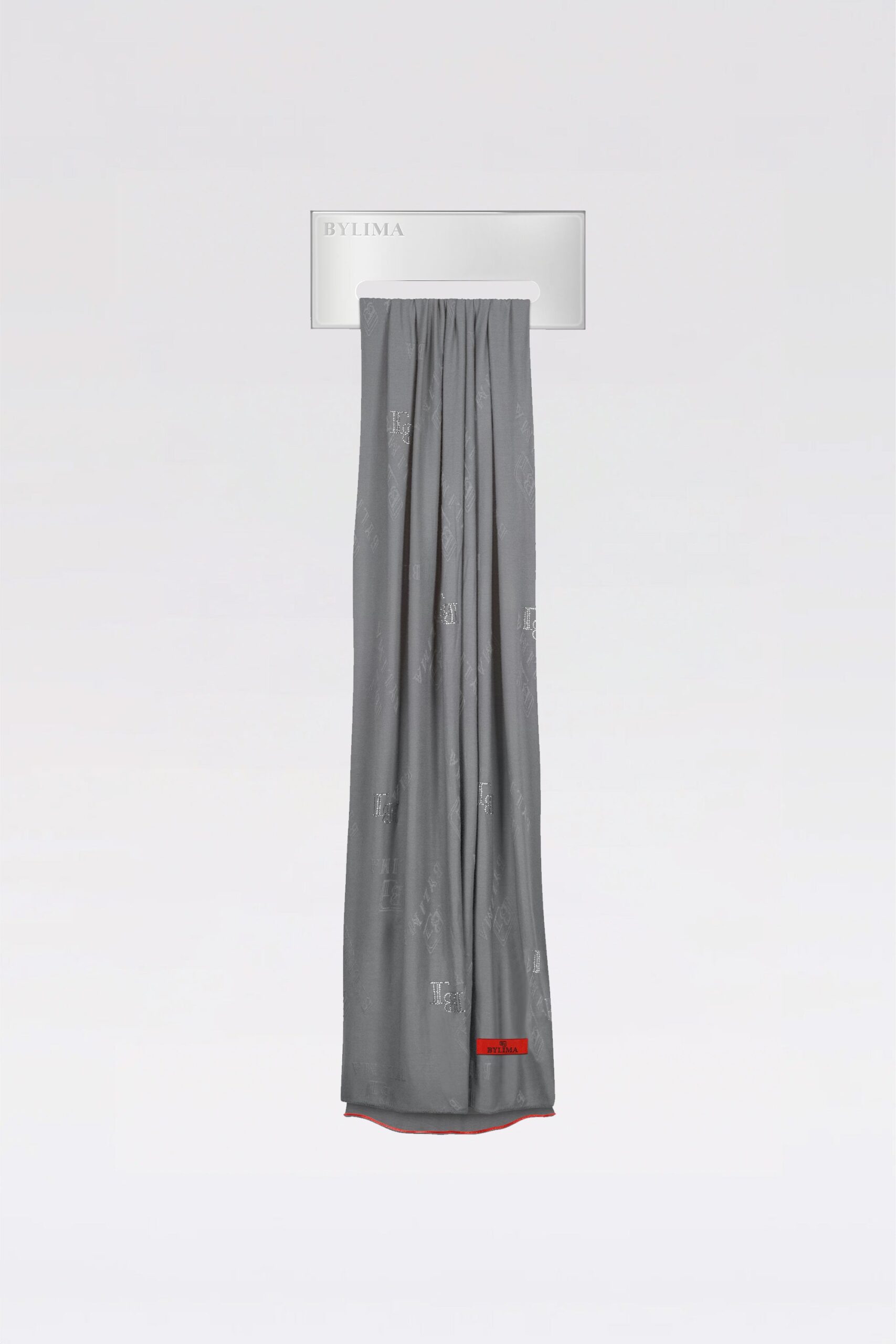 BYLIMA’S STAMP SCARF 'Cool grey' - Image 8