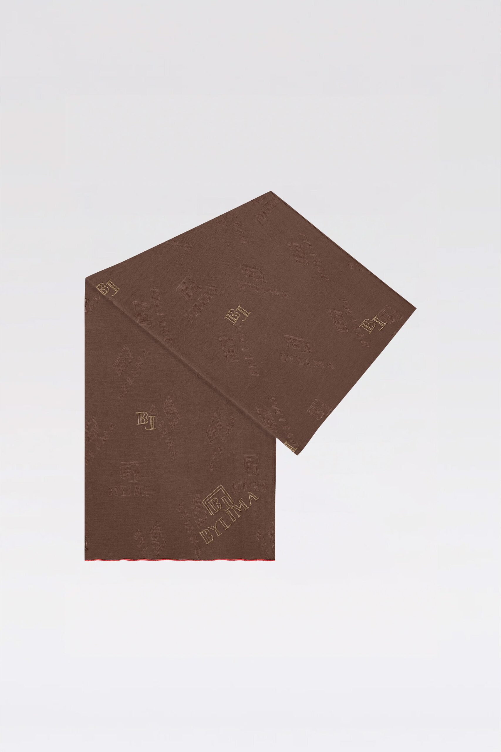 BYLIMA’S STAMP SCARF 'Earth brown' - Image 5