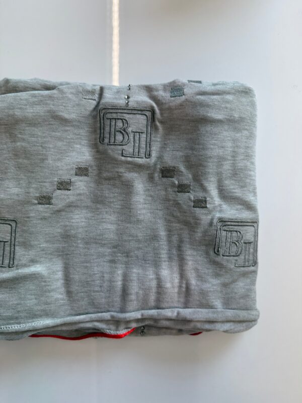 RICAMO DESIGN SCARF ‘GREY’