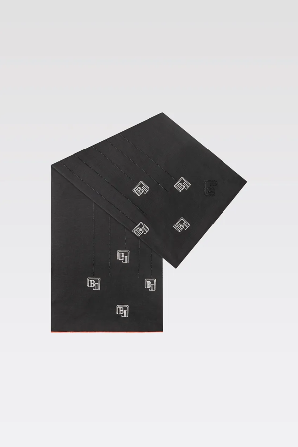 RICAMO SCARF ‘BLACK’