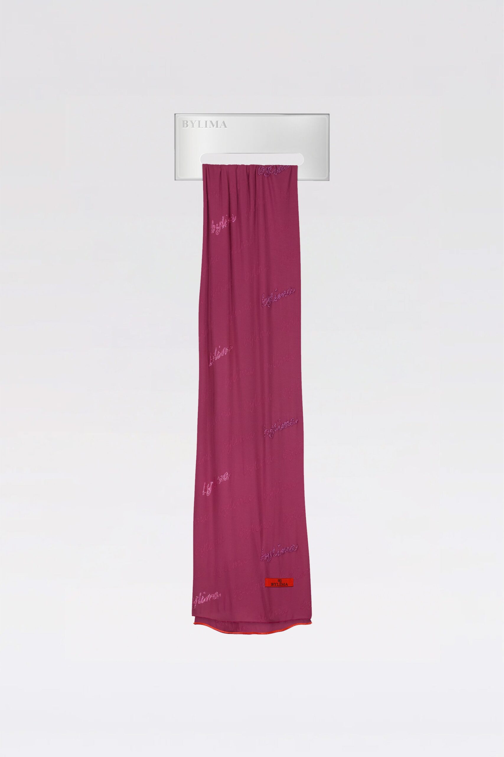 SIGNATURE SCARF 'Burgundy' - Image 4