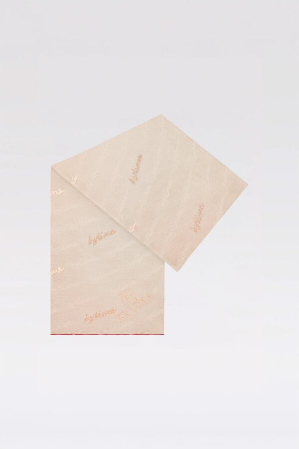 SIGNATURE SCARF 'Rosy beige'