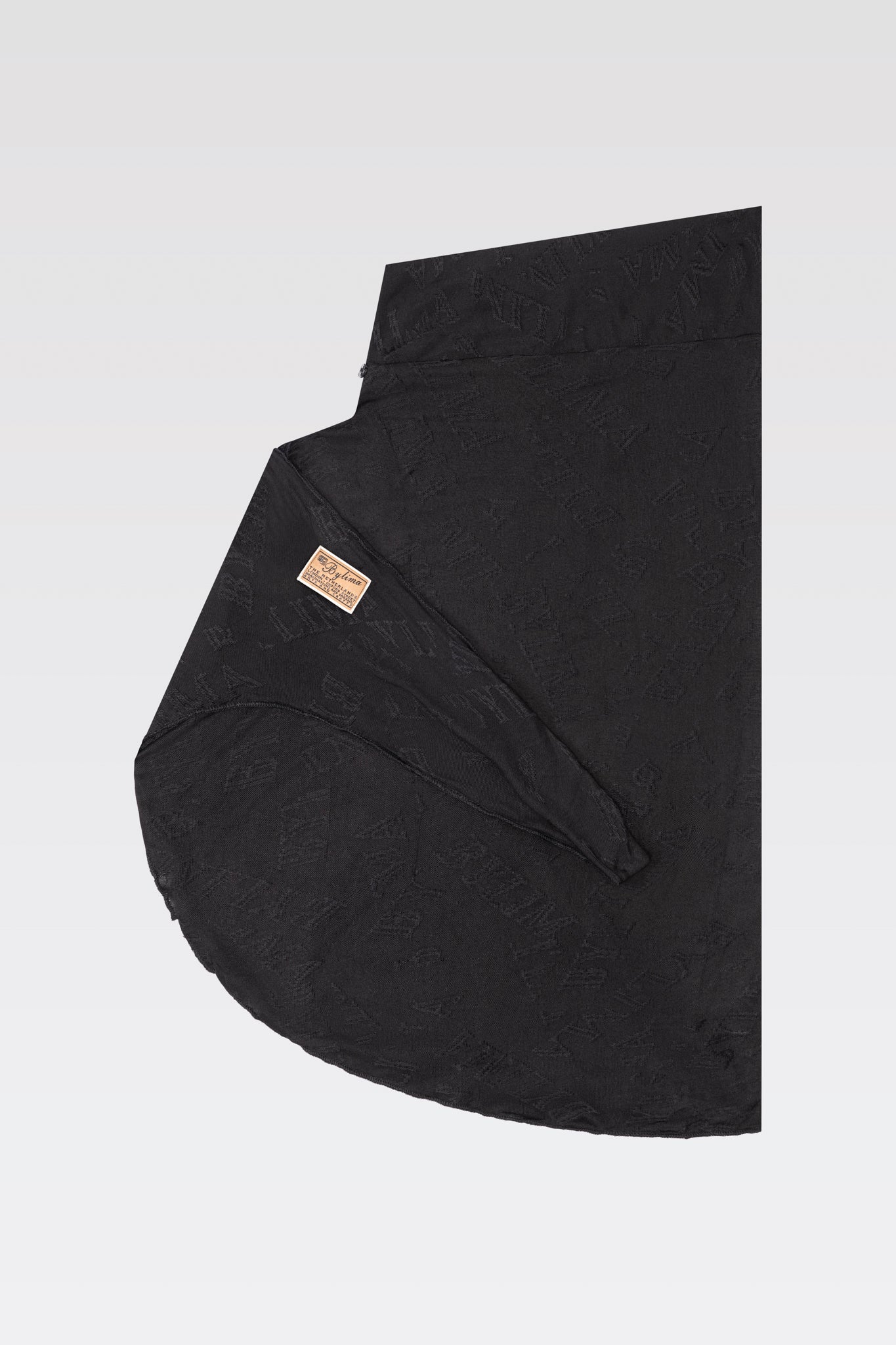 SLIP-ON TYPOGRAPHY HIJAB ‘VELVET BLACK’ - Image 2