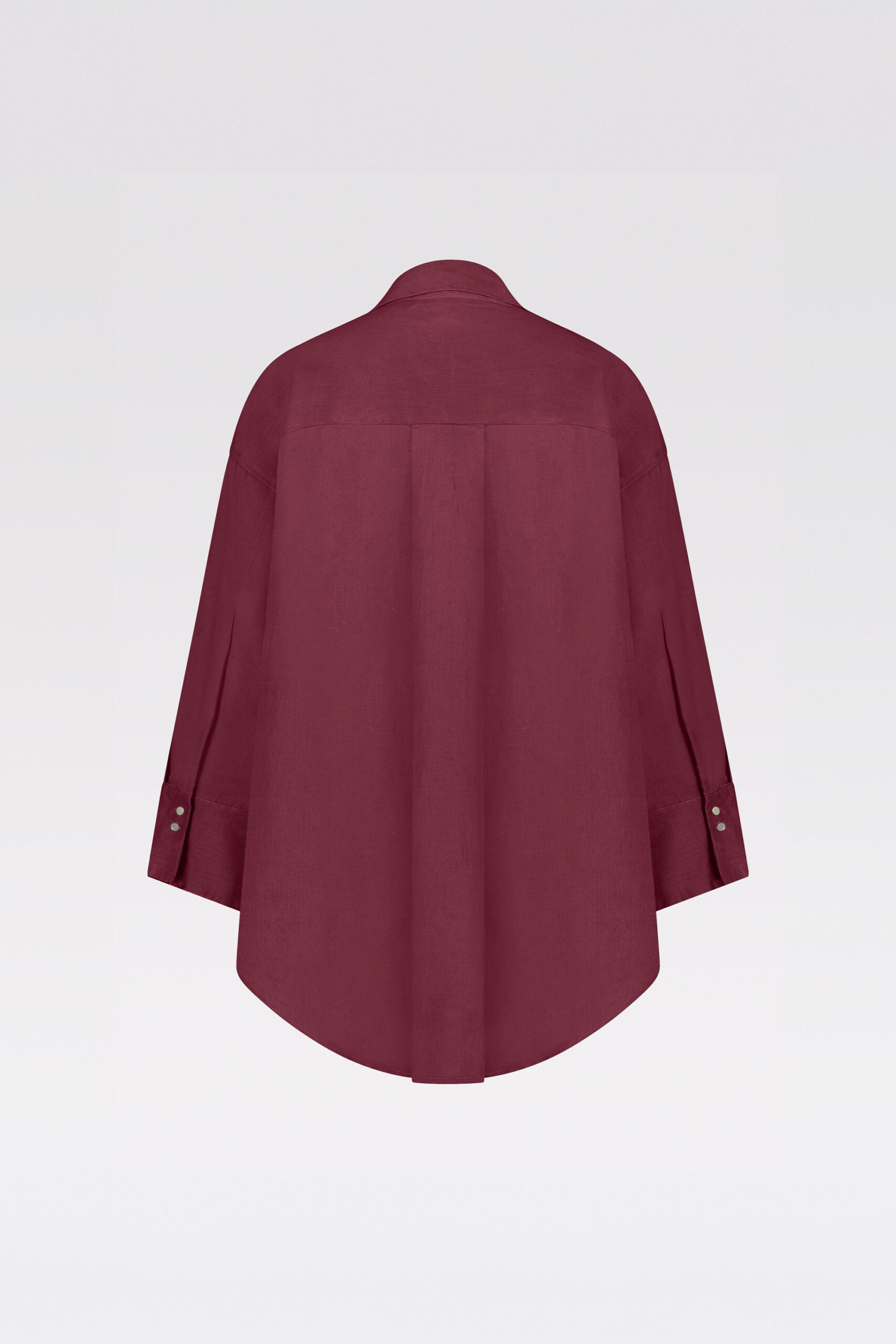THE BYLIMA LINEN BLOUSE 'BORDEAUX RED'