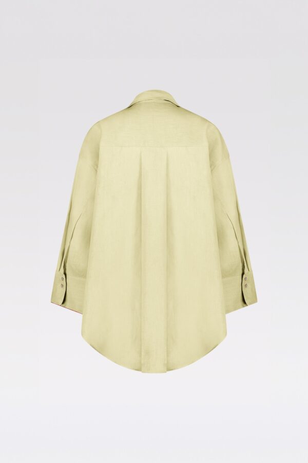 THE BYLIMA LINEN BLOUSE 'LIGHT YELLOW'