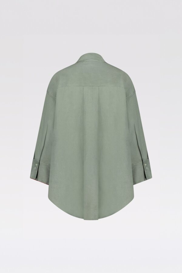 THE BYLIMA LINEN BLOUSE 'SAGE GREEN'
