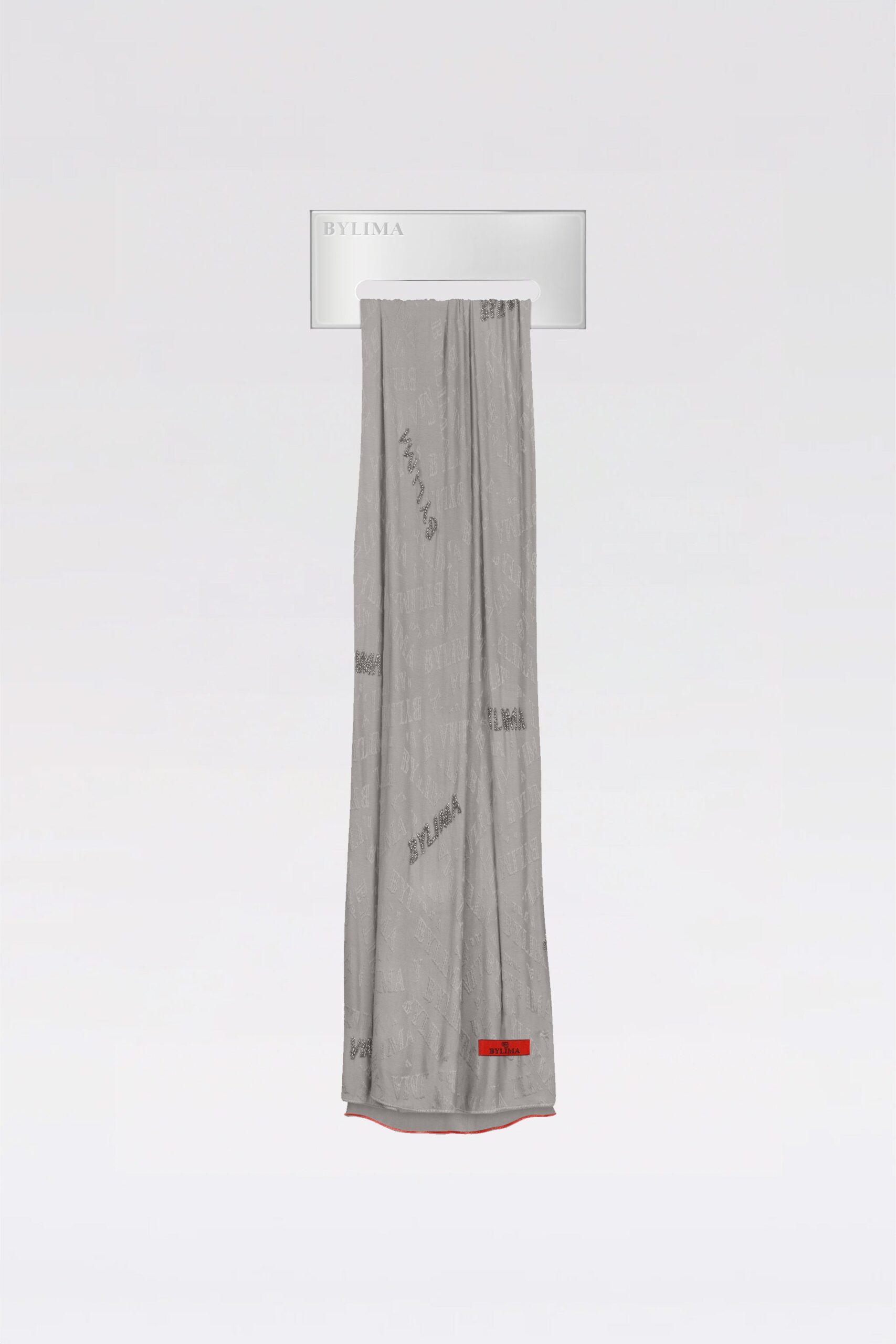 TYPOGRAPHY SCARF 'Grey' - Image 3